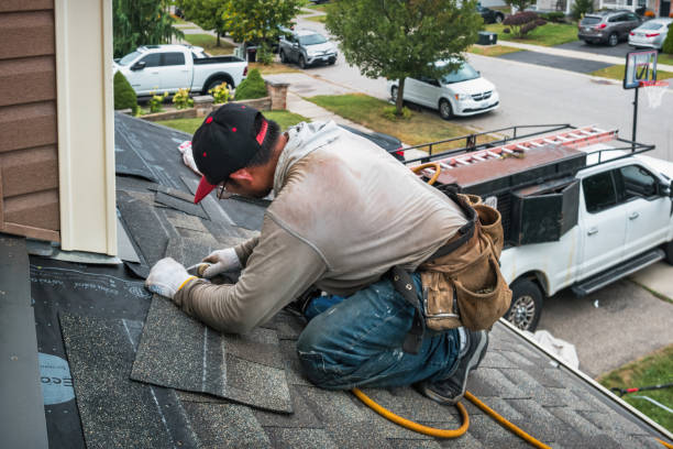 Professional Roofing technician working in Mechanic Falls, ME